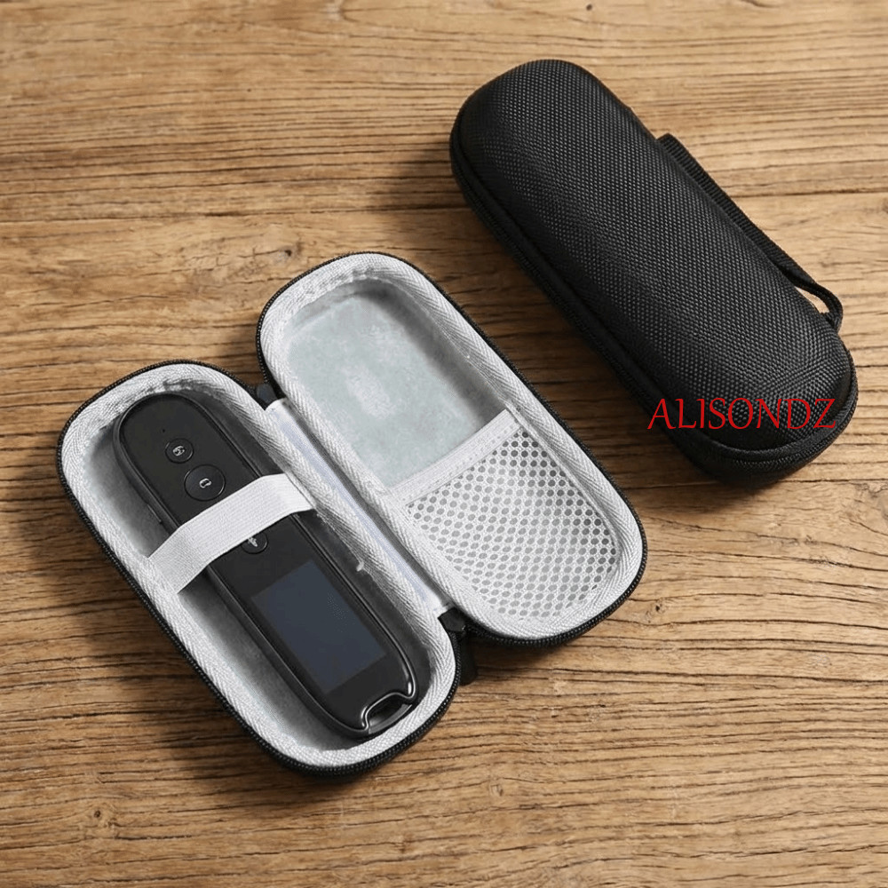 ALISONDZ กล่องเก็บอินซูลิน, ที่เก็บตาข่าย EVA Hard Shell Translator Pen Storage Bag, Multi-functiona