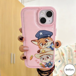 เคสโพรงใหญ่ ลับคู่นิคจูดี้ สัตว์น่ารัก สไตล์ฮิต สำหรับIPhone 17 15 16 13 11 AIR XR 12 14 Pro Max 7 16 14 15 8 Plus X SE