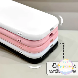 เคสสำหรับไอโฟน17pro 13 11 16promax กรณีมือถือขอบกลมไม่มีรูปแบบ เรียบง่าย case for iPhone 15 14 12 ProMax XS XR 6/7/8Plus