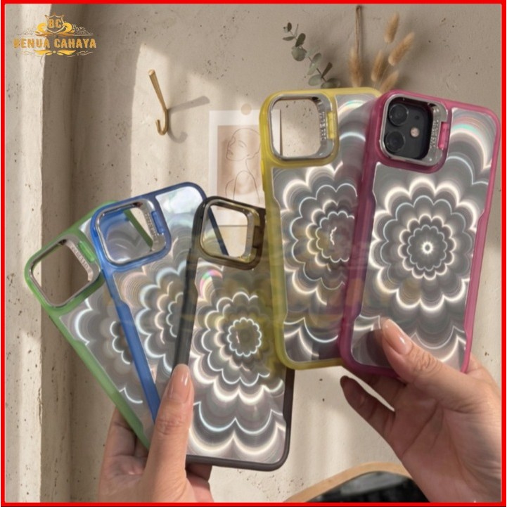 CASE CHROMATIC STAND BRACKET FLOWER 3D สําหรับ XIAOMI REDMI A7 PRO A5 A3 A2 A1 REDMI 15 15C 14C 13 4