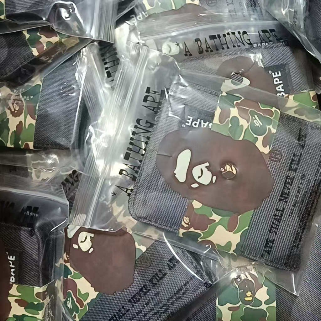 กระเป๋าสตางค์ใบสั้น Camouflage Couple Wallet Bag Card Coin Bag (สีใหม่ camouage สีดํา)