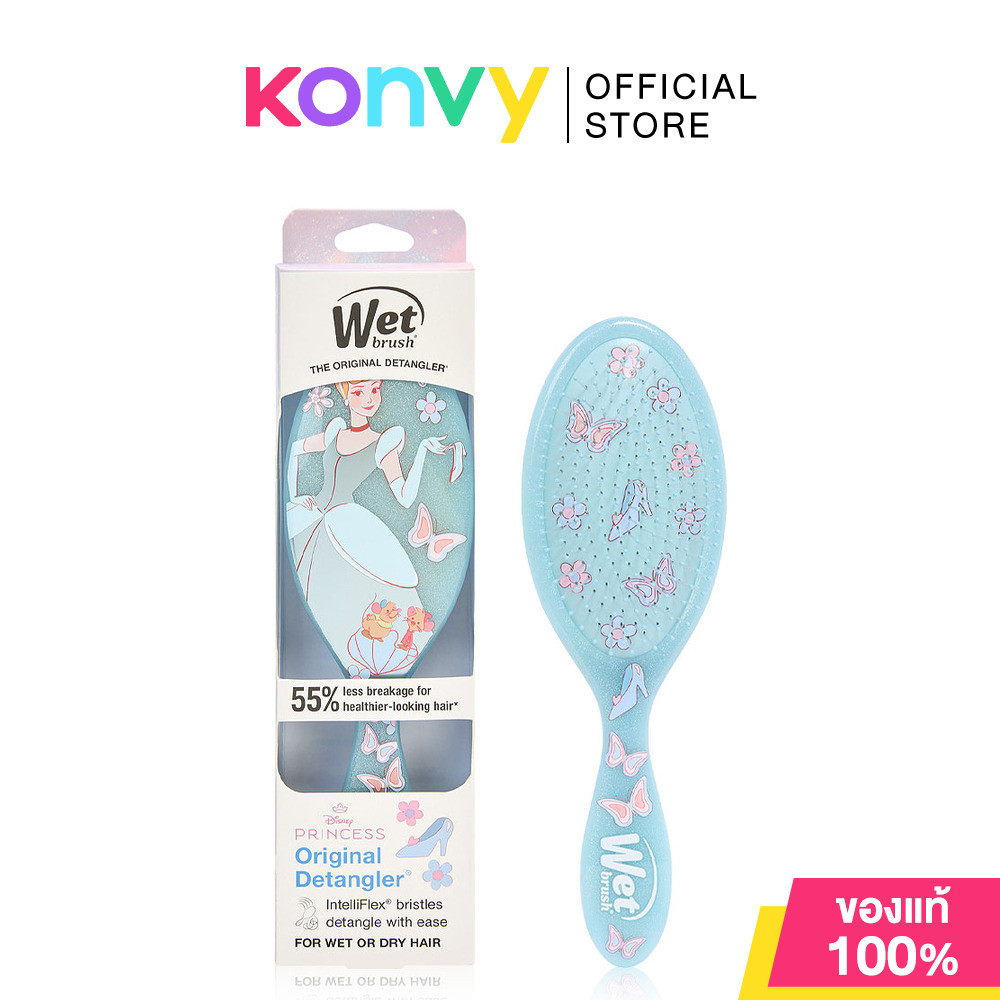 Wet Brush Original Disney Dreamy Princess 1pc #Cinderella  เว็ทบรัช หวีแปรงวงรี คอลเลคชัน Disney Dreamy Princess.