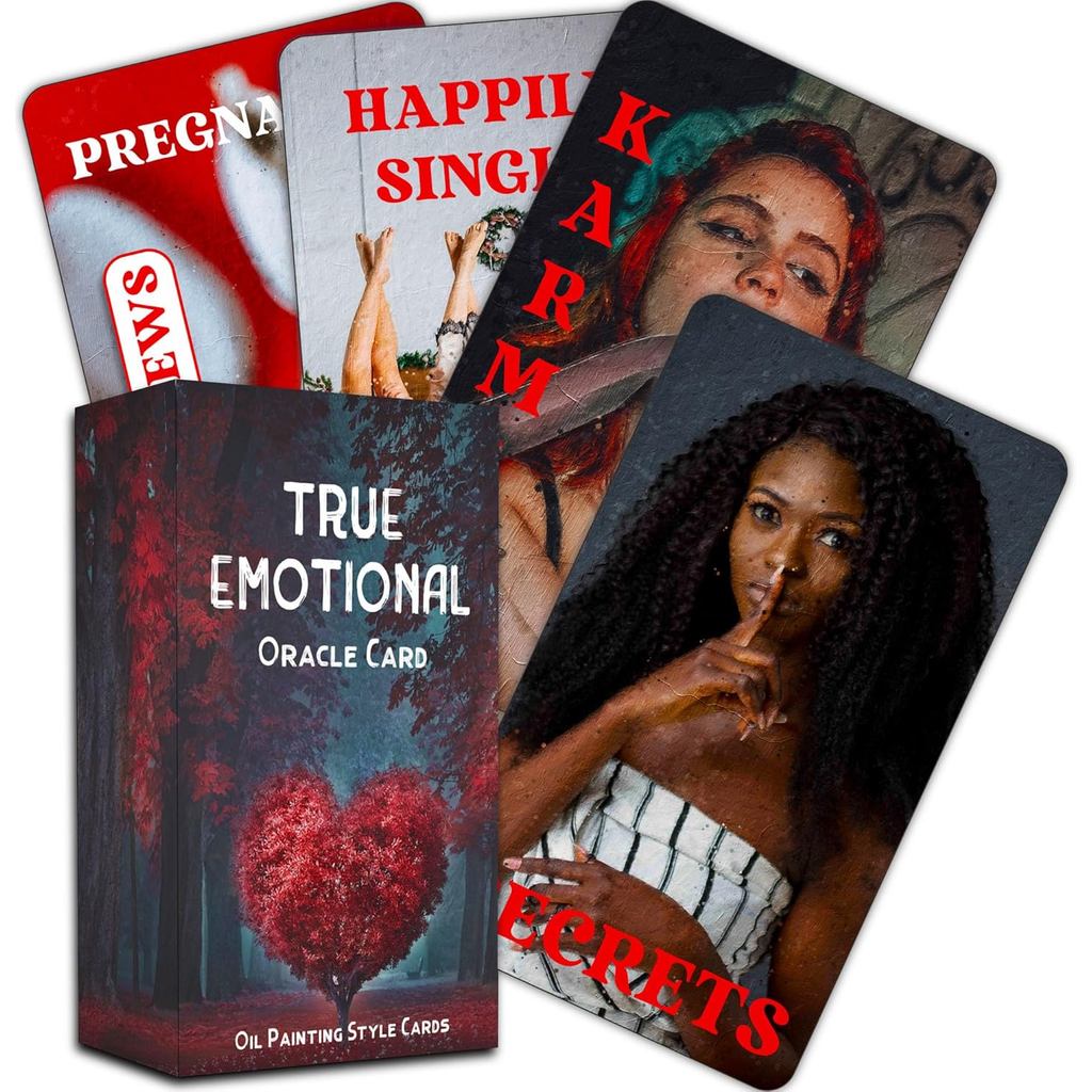 GZXINKE Twin Flame Love Oracle Cards, Soulmate Oracle Deck, Karmic Situations for Love Rations Oracl