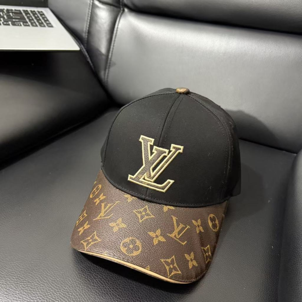 หมวกเบสบอลเย็บ LV หมวกเบสบอล Presbyopic Leather Brim MY