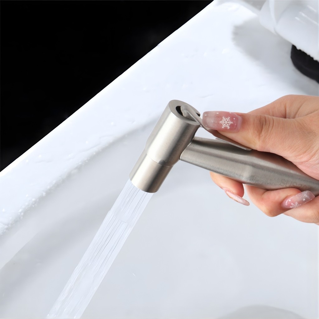 หัวฉีดชำระ สแตนเลส 304 เกรดพรีเมี่ยม หัวฉีดแรงพอดี ครบเซ็ตพร้อมใช้งาน ดีไซน์สวยทน - รูปที่ 5