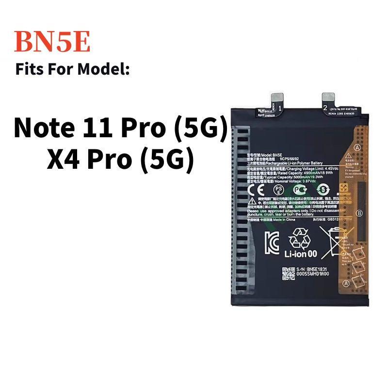 Battery BN5E Compatible For แบตเตอรี่ Redmi Note 11 Pro 5G แบต POCO X4 Pro 5G