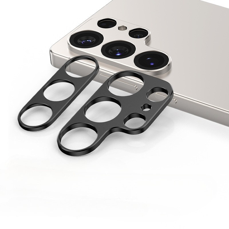 SAMSUNG สําหรับSamsung Galaxy S25 S24 S23 S22 Plus Ultra FEอลูมิเนียมโลหะกล้องเลนส์Protector S25 + S25 Edge S24 + S23Plus Hollowเลนส์แหวนฟิล์มฝาครอบ