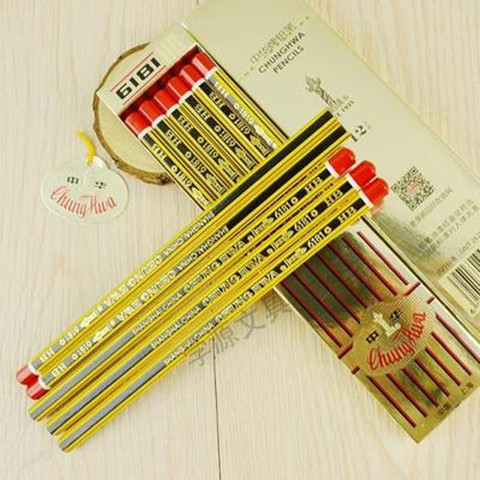 中华牌金装笔HB木质拼装笔小个性质拼装 ดินสอไม้แบรนด์ดินสอทอง HB ดินสอไม้ เช่น20251220
