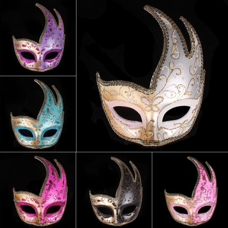 จัดหาพิเศษ Masquerade Party Mask ที่ไม่ซ้ํากัน Beauty Bar Living หน้ากากฮาโลวีน A3MJ