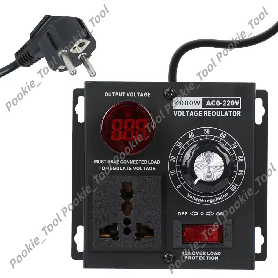 💥พร้อมส่ง💥ดิมเมอร์ 4000W AC 220V ควบคุมมอเตอร์และความร้อน แบบพกพา ทนทาน ปรับความเร็วได้ละเอียด ใช้งานง่าย - รูปที่ 7