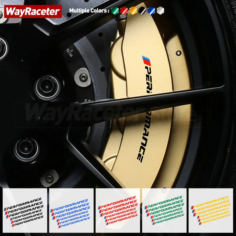 6 Pcs Car Brake Caliper Sticker High Temperature Waterproof Vinyl Decal For BMW F20 F30 F40 F32 F36 