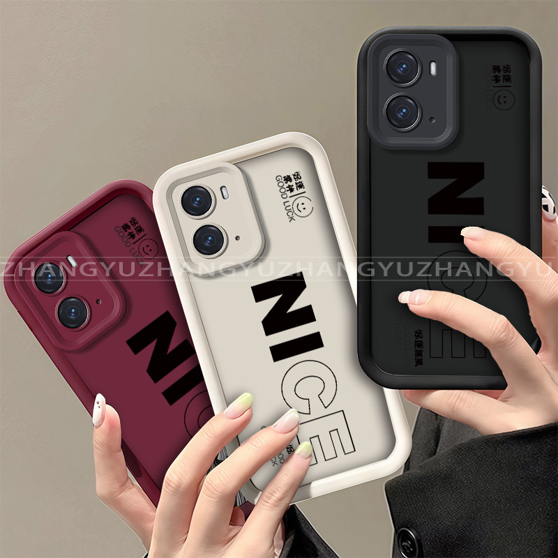 เหมาะสําหรับ OPPO A36 4G A76 4G A96 4Gเคสโทรศัพท์NICE cool simple anti-collisionถุงลมนิรภัยซิลิโคนTPU soft shell 026