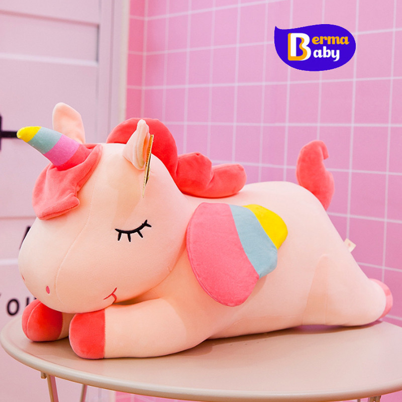 Berma Baby ตุ๊กตายูนิคอร์น นุ่มและน่ารัก นุ่มฟู เป็นเพื่อนนอน ของเล่นสําหรับเด็ก