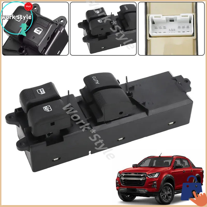 🚚จัดส่งตอนนี้🔥สวิตช์ปรับกระจกไฟฟ้า Isuzu D-Max MU-X Chevrolet Colorado 2012-2019 ตรงรุ่น RHD ประตูหน้า