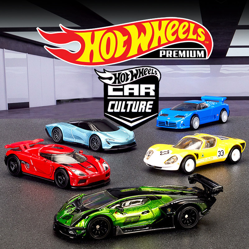 [คลังสินค้าพร้อม] Hot Wheels Car Culture Series Ferrari Porsche Collection Car Model Car Alloy Car F