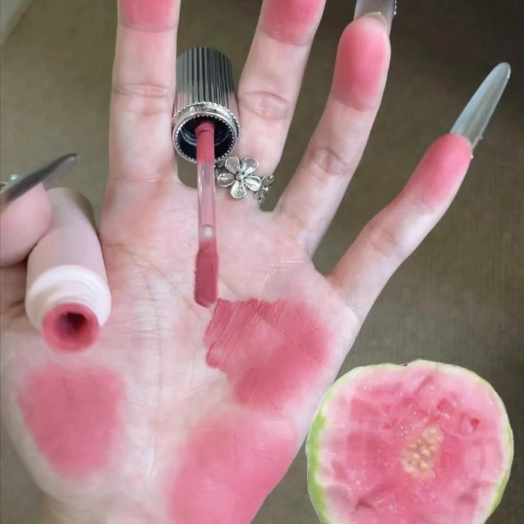 ลิปทินท์ ลิปมัน Owen james Small Pink Forged Lip Glaze 06 Tender Girl Color Matte Velvet Yellow Skin