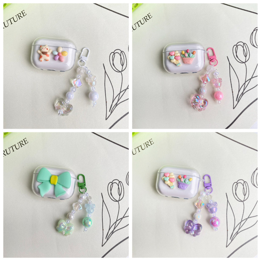 ดอกไม้สําหรับ QCY MeloBuds Pro / arc buds lite/AilyBuds Pro เคสซิลิโคนหูฟังสําหรับ QCY AailyBudsPro 