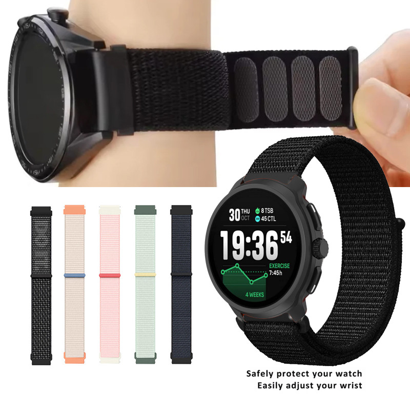 สายรัดไนลอนแบบสปอร์ตสําหรับ Suunto Race 2 Run Race S แนวตั้ง 2 5 Peak 9Peak Pro