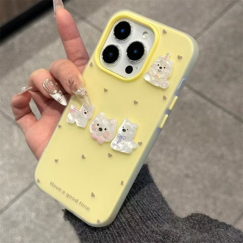 เคสไอโฟน 17 13 16 สำหรับ iPhone 17 11 15 16 13 12 14 Pro Max 15 7 8 Plus XR X XS เคสลายการ์ตูนน่ารักสำหรับน้องหมา 2 in 1 ราคา ถูกที่สุด ดีลบีเคเค แกลเลอรีภาพที่ 7