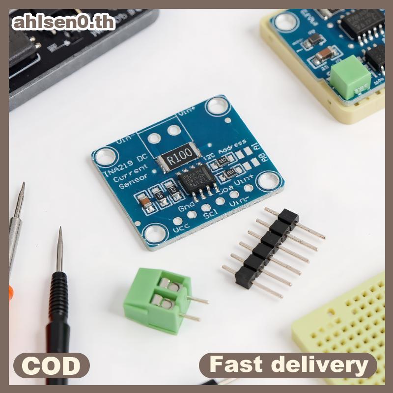 Ahlsen0 1/3/5pcs INA219 โมดูลสีฟ้า DIY 3V-5V IIC I2C MCU-219 Bidirectional Current Power Supply Moni