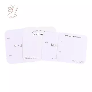 [maybeauty] 20 ชิ้นเล็บแสดงกระดาษแข็งสไตล์เรียบง่ายปลอมการ์ดสําหรับกดบนเล็บถ่ายภาพอุปกรณ์ประกอบฉากร้านทําเล็บ {TH}