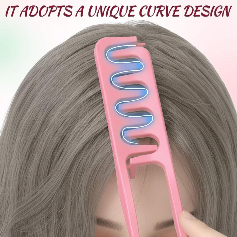 ฉันเสียใจ จัดแต่งทรงผมปุยรากหวีทําความสะอาดง่ายน้ําหนักเบาหวีผมของขวัญสร้างสรรค์เครื่องมือดูแลเส้นผมแบบพกพาร้านจัดแต่งทรงผมหวี - รูปที่ 5