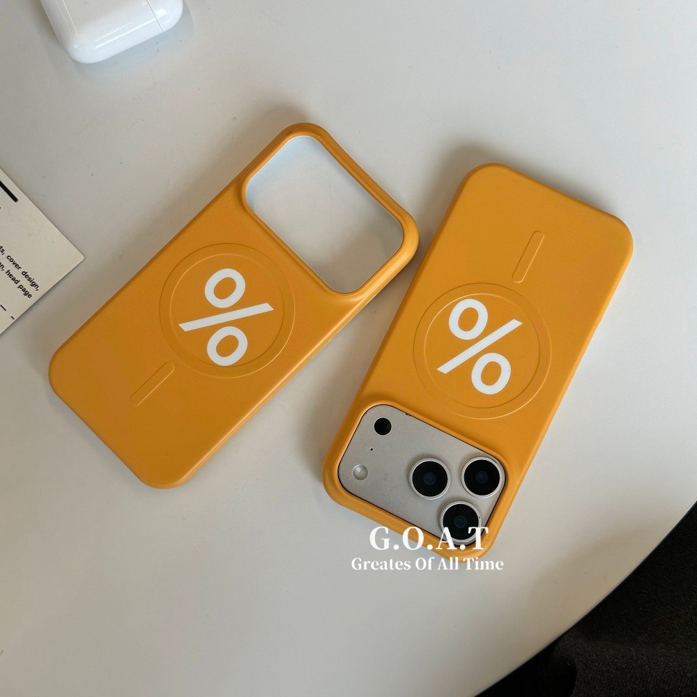 GOAT Sunset Orange% Film Magnetic casing สําหรับ iPhone 17 pro max iPhone 17 16 15 pro max Anti-Fall
