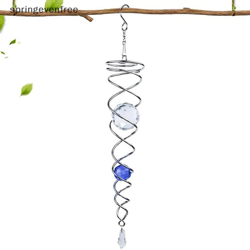 Springevenfree Sun Catcher Wind Spinner ตกแต่งเกลียวเกลียว WIND Spinner Gazing Ball เกลียวหาง Wind S