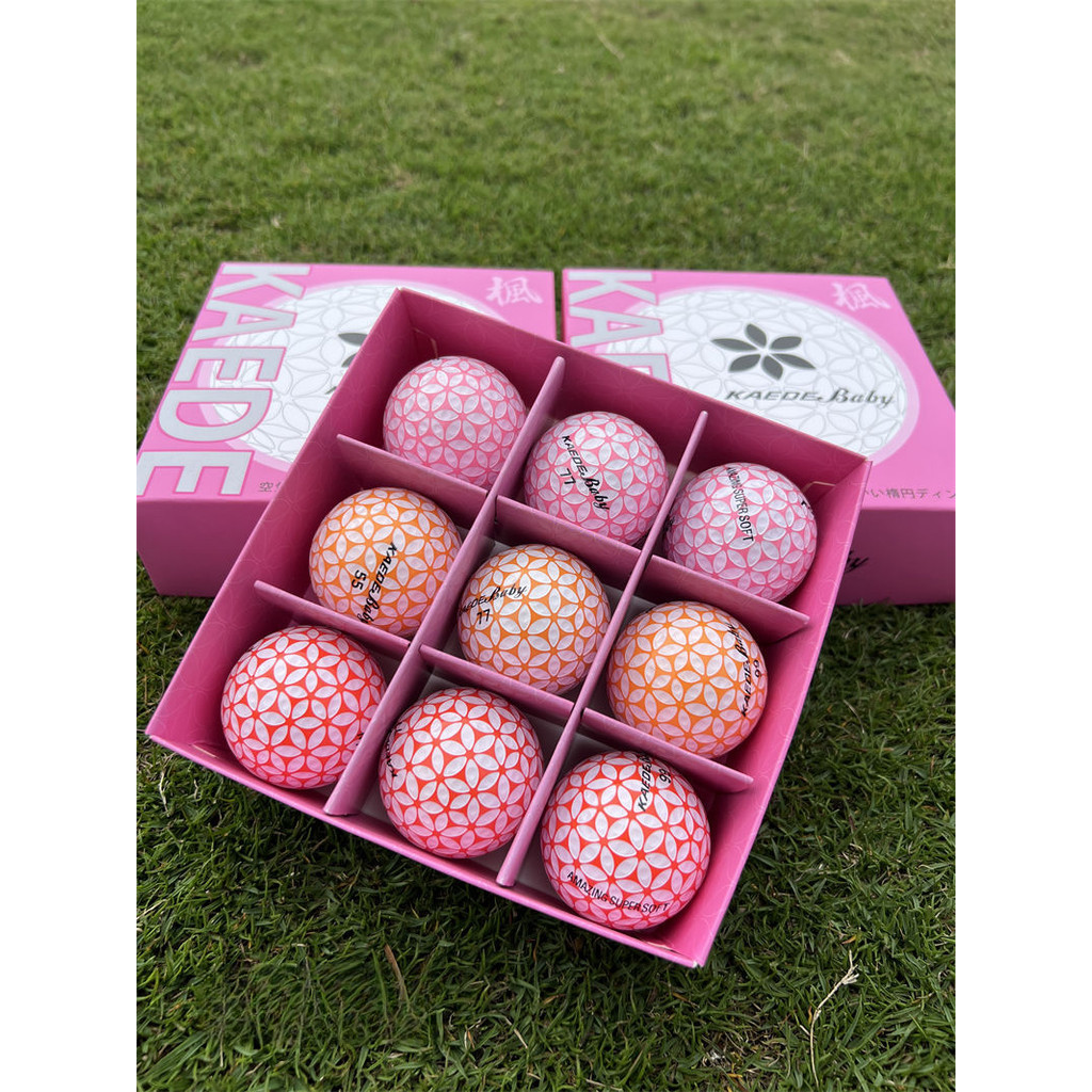 9pics A Box Golf Balls KAEDE Sakura Double Competition Practice Golf Balls สําหรับกีฬากลางแจ้ง