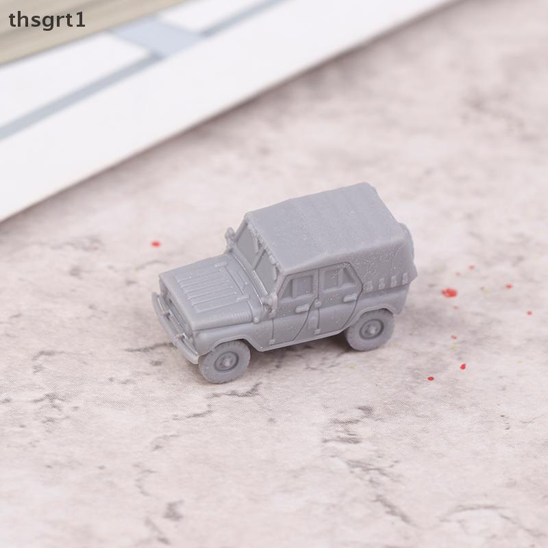[thsgrt1] 1/144 Scale UAZ-469 4x4 Light Utility Grey Vehicle MODEL KIT - โมเดลรถจี๊ปพิมพ์ลาย 3 มิติ 