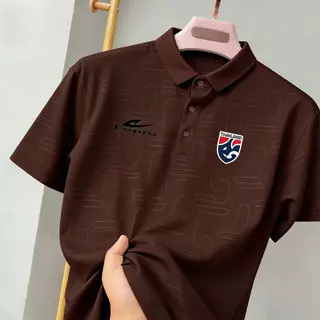 เสื้อเชิ้ตคอปกสีดำและเสื้อโปโลทีมชาติ เนื้อผ้าใส่สบาย แห้งไว ระบายอากาศดี เหมาะสำหรับใส่ในชีวิตประจำวัน