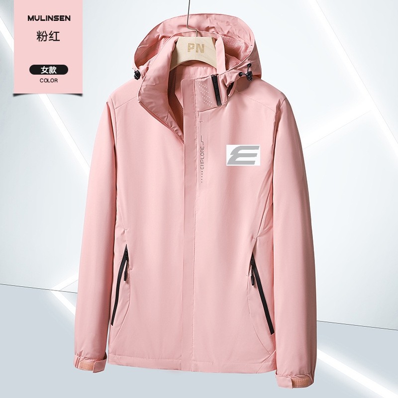 ELGINI E16214 S-XXL เสื้อกันลมกันน้ํามีฮู้ด