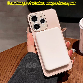 เคส OPPO Reno 15 5G Reno 16 15 Pro 5G เคส OPPO Reno 15 Pro Max 5G กันกระแทกแม่เหล็ก พร้อมฟิล์มป้องกันเลนส์กล้อง เคสโทรศัพท์หรูแบบด้านแข็ง สัมผัสฝ้า ป้องกันรอยนิ้วมือ