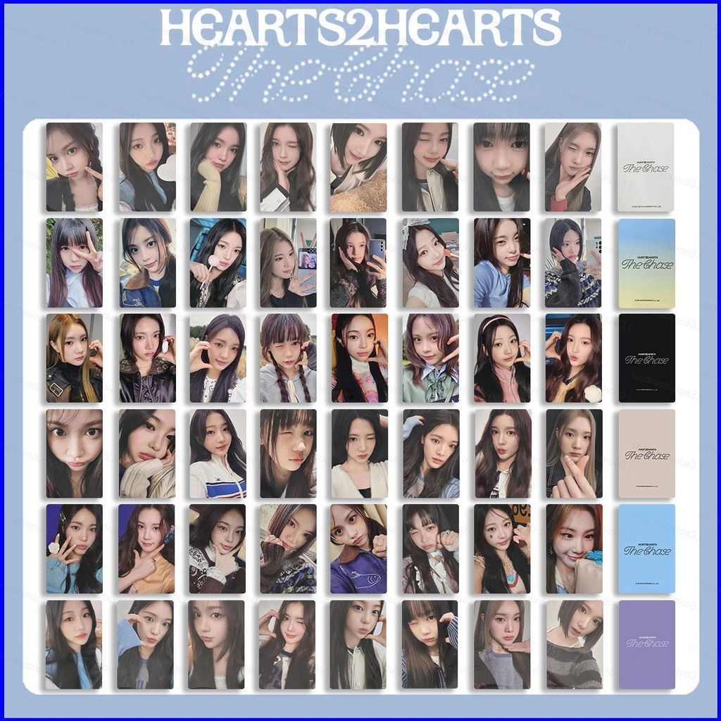8 ชิ้น/เซ็ต H2H HEARTS2HEARTS JIWOO LOMO การ์ด THE CHASE โปสการ์ดคอลเลกชันดาวรอบนอก