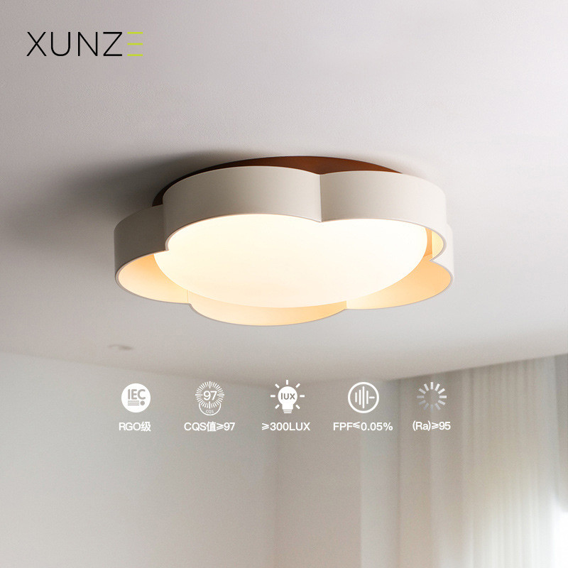 Flower Lamp Cream Style Bedroom Lamp Ceiling Lamp2024New Master Bedroom Lamp Children's Room Lamp Gi