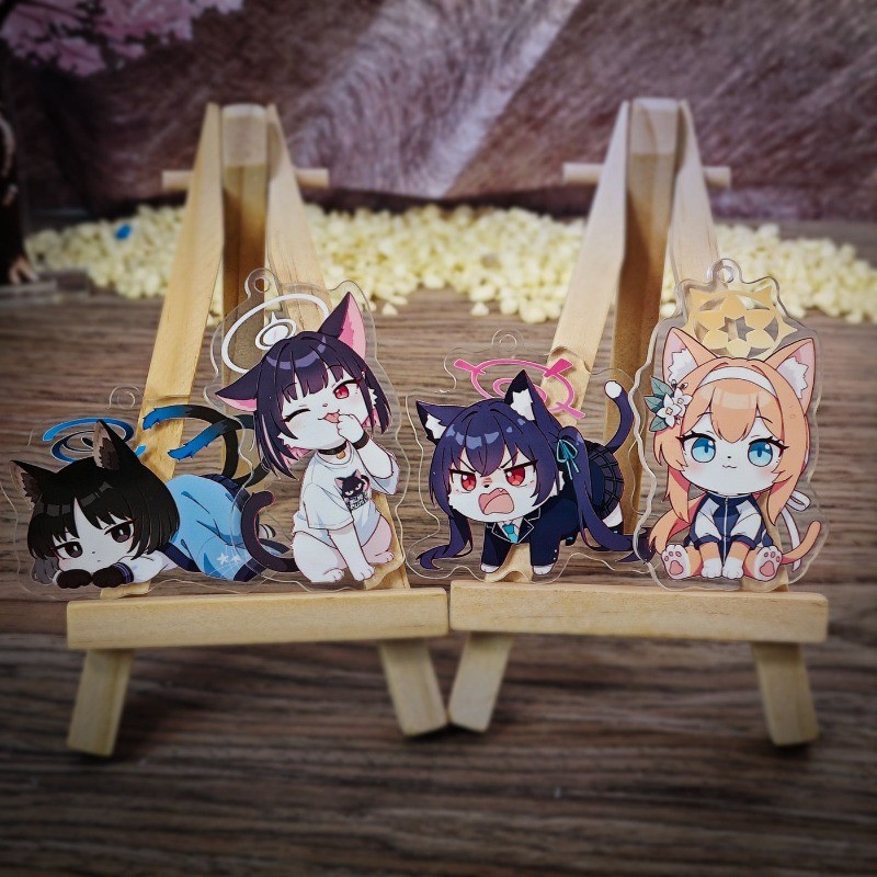 Blue Archive อะนิเมะ KeyChain Kuromi Serika Kiryu Kikro MAOMAO ผู้ชายพวงกุญแจสําหรับผู้หญิงแฟชั่นรูป
