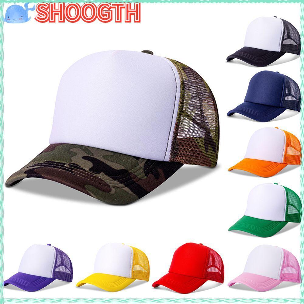 Shoogth หมวกเบสบอลแฟชั่นฤดูร้อน วัสดุตาข่าย ปรับได้ เหมาะสำหรับผู้ชายและผู้หญิง(ราคาเริ่มต้นที่จํากัดเวลา12.26-12.31 )