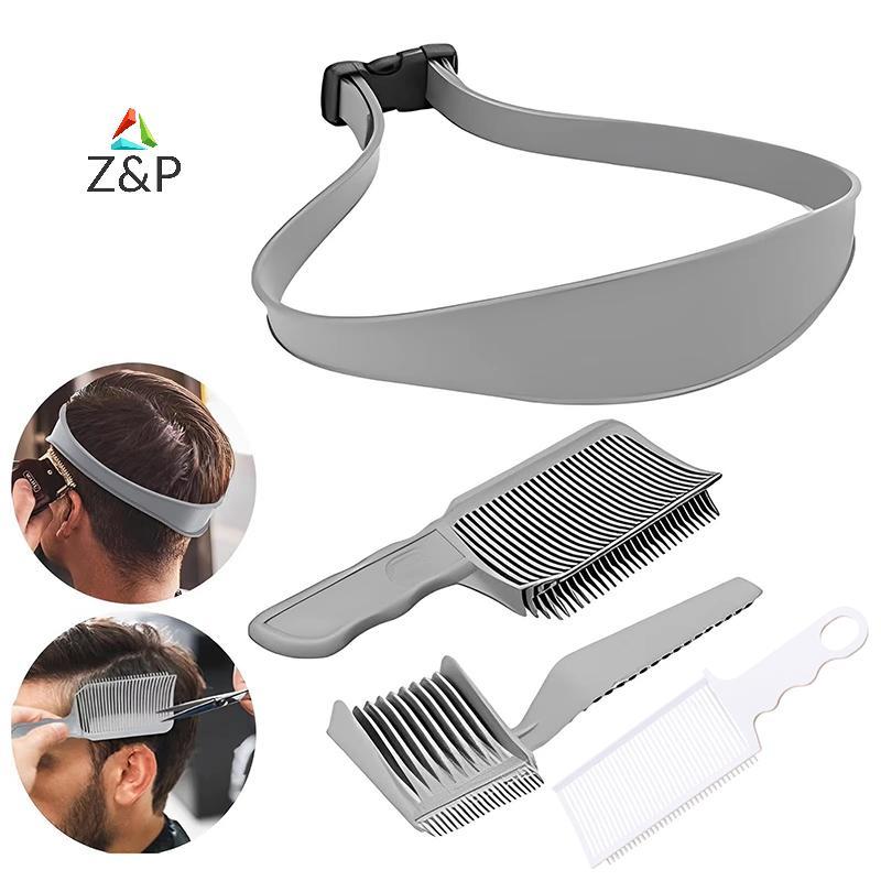 Z&P DIY บ้านตัดผมตัดผมตัดผมโค้ง Fade หวีชุดเครื่องมือตัดผมสําหรับทรงผมไล่ระดับสีโกนแม่แบบ COD
