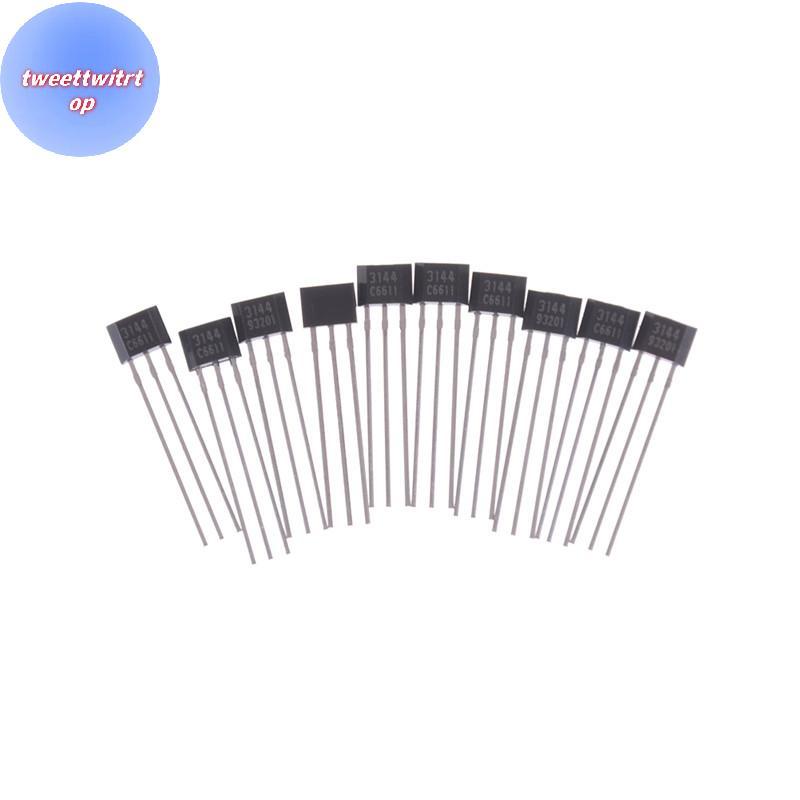 DOUSUN 10 ชิ้น AH3144E OH3144 3144 Hall Effect Sensor เครื่องตรวจจับแม่เหล็ก TH