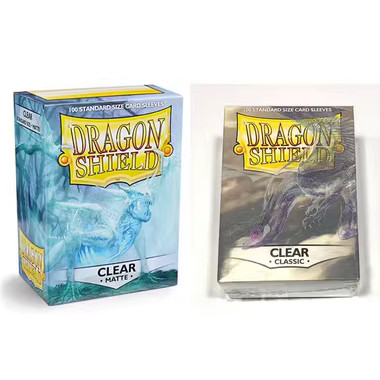 Dragon Shield 100 66 * 91 Transparent Frosted Card Sleeve Card Sleeve Yu-Gi-Oh Official Sleeve Outer