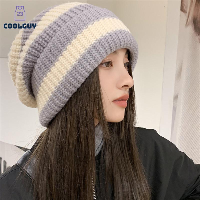 Beanies ถักนิตติ้งสำหรับทั้งผู้ชายและผู้หญิง หมวกฤดูหนาวที่อบอุ่น - รูปที่ 3