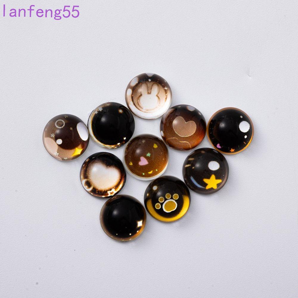 JETTY ตุ๊กตาสีน้ําตาลs Eyes, ตุ๊กตาตุ๊กตา Access Anime Eyes ฐานแบน Heart Eyes, Mini DIY สัตว์กระต่าย