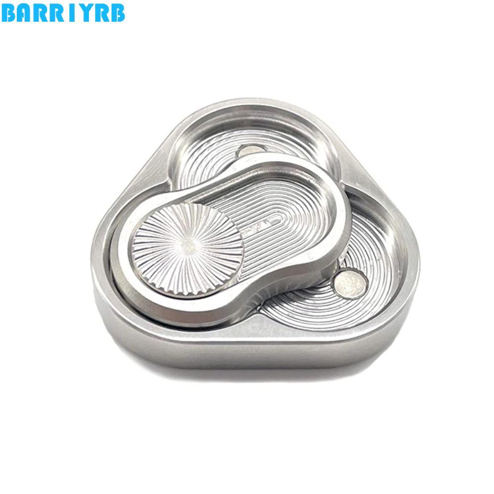 BARR1YRB สามเหลี่ยมหมุน Fidget Slider ของเล่น, Fidget ของเล่น ADHD สแตนเลสสามเหลี่ยม Fidget Slider, 
