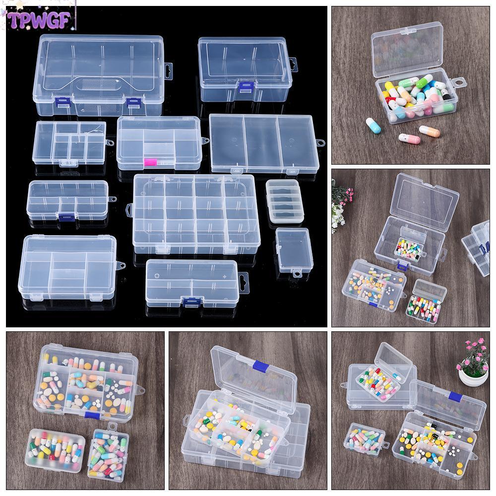 TPWGF กล่องเก็บของ 12 รูปแบบองค์กรบ้านอุปทานเก็บยาพลาสติก
