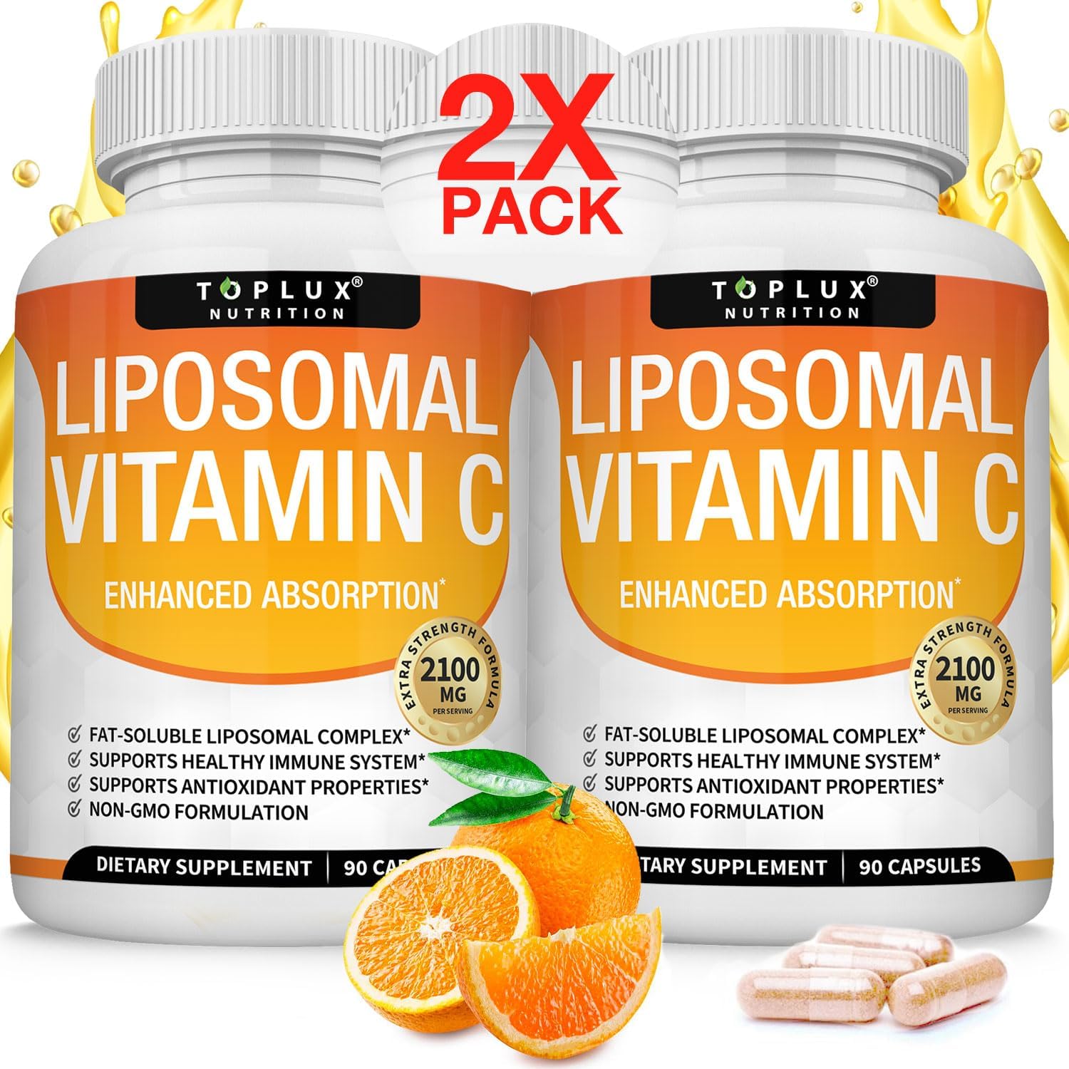 Lipid Vitamin C-Immune รองรับคอลลาเจนช่วยเพิ่มการป้องกันภูมิคุ้มกันและสารต้านอนุมูลอิสระอันทรงพลัง M