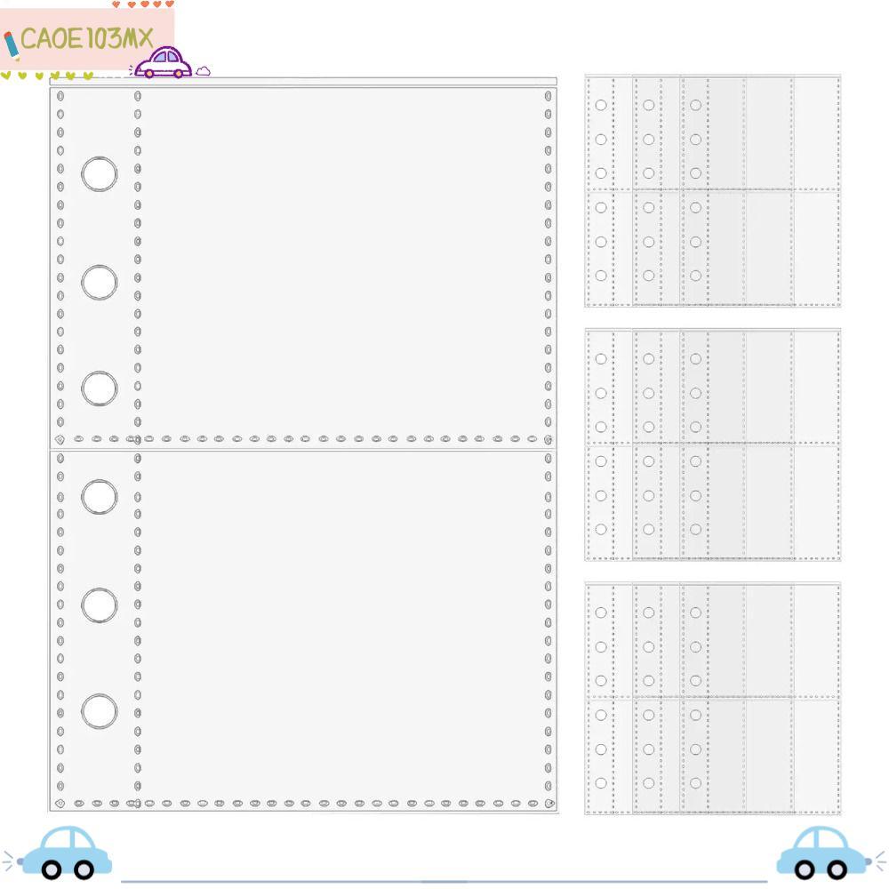ICAOE103 A7 Binder หน้า, ปลอกป้องกันการ์ด A7 6 ห่วง, รีฟิล Binder