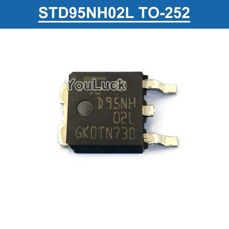 5 ชิ้น/10 ชิ้น D95NH02L STD95NH02L TO-252 24V/80A N-channel MOSFET ทรานซิสเตอร์ใหม่เดิม