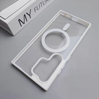 TPU Magnetic เคสโทรศัพท์ For Samsung A07 A17 A56 A36 A16 A06 A54 A55 A15 A37 A57 A26 A25 S26 S25 กันกระแทก ชัดเจน สีทึบ