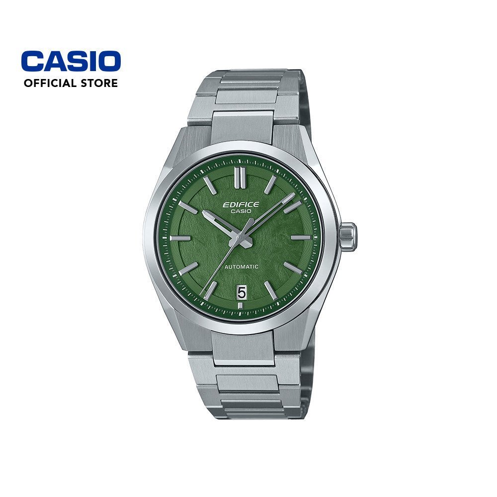 Casio Edifice อัตโนมัติ EFK-100D-3A นาฬิกาผู้ชายสายสแตนเลสสีเงิน
