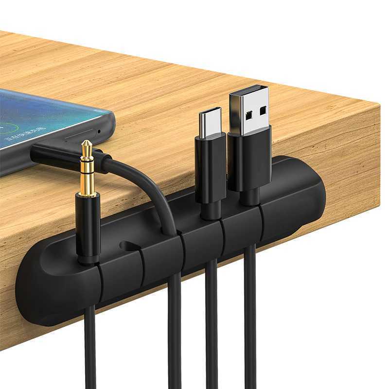 Stiveday Cable Holder Silicone Organizer Management PC Table Cable